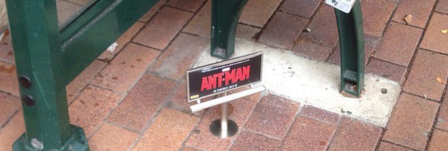  Marvel promociona 'Ant-Man' con vallas publicitarias en miniatura