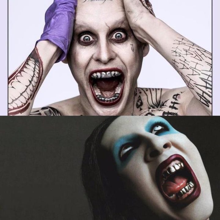  Imagen comparando al Joker de Jared Leto y Marilyn Manson