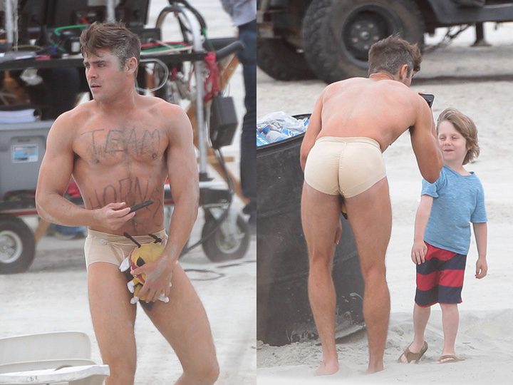  Zac Efron en el rodaje de 'Dirty Grandpa'