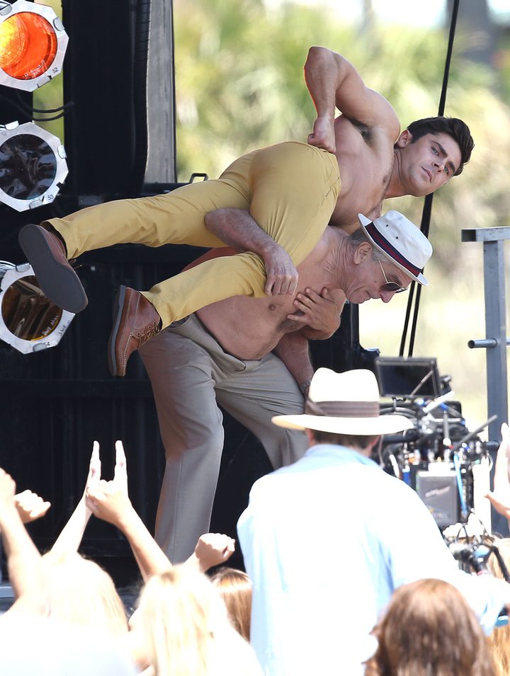  Zac Efron y Robert De Niro en el rodaje de 'Dirty Grandpa'