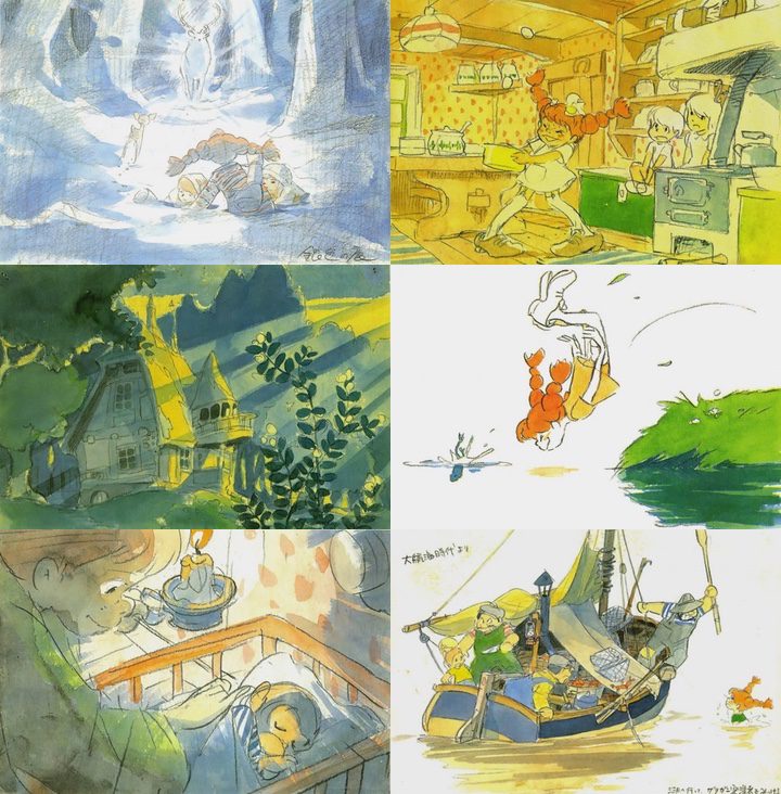  Bocetos y Storyboards de 'Pippi Calzaslargas' de Hayao Miyazaki