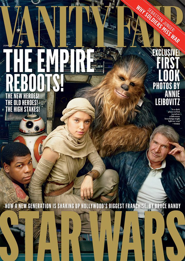 Portada de Vanity Fair de 'Star Wars: El despertar de la Fuerza'