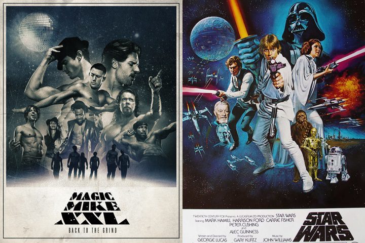  Comparación 'Magic Mike XXL' y 'Star Wars'