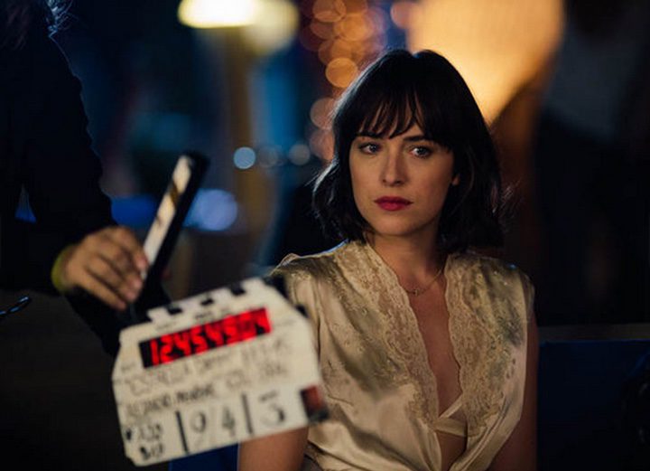  Dakota Johnson en el rodaje de un cortometraje de Alejandro Amenábar