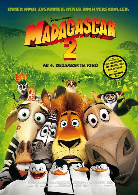 Cartel promocional de 'Madagascar 2'