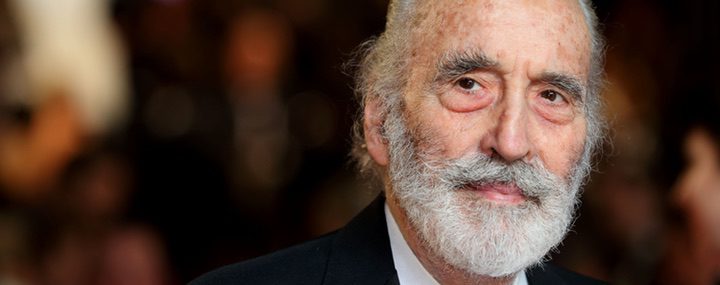 Christopher Lee en la première de 'Skyfall'