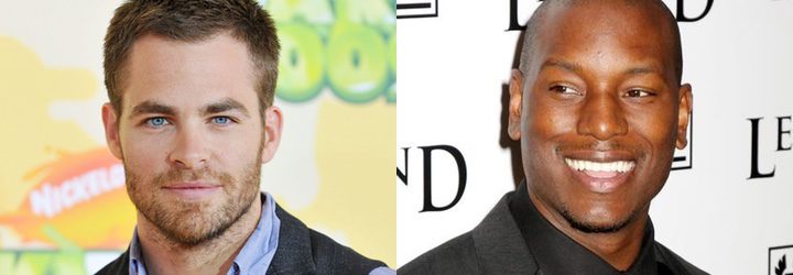  Chris Pine y Tyrese Gibson'