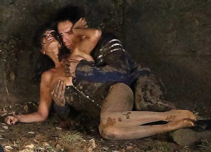 Penélope Cruz y Ben Stiller en el rodaje de Zoolander 2 en Roma