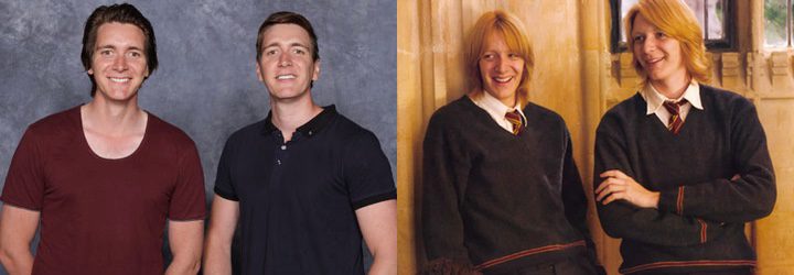  George y Fred Weasley de 'Harry Potter' y Oliver y James Phelps