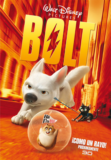 Teaser-Póster en español para 'Bolt'