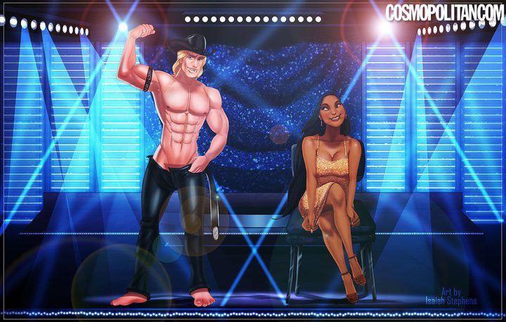 Las parejas Disney emulan a 'Magic Mike' en los remakes eróticos de los cuentos