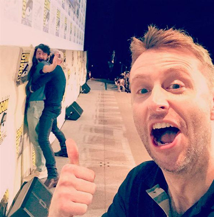  Daniel Radcliffe bromeando en la Comic-Con 2015