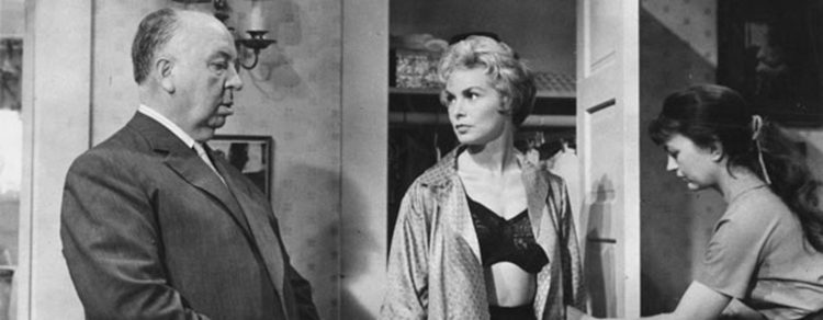 Alfred Hitchcock y Janet Leigh