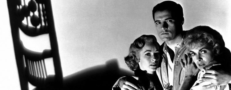 Vera Miles, John Gavin y Janet Leigh