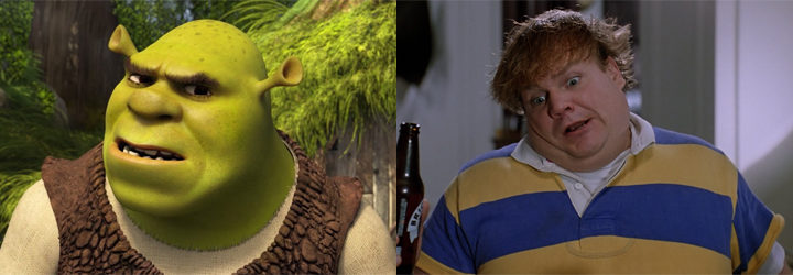  Shrek y Chris Farley