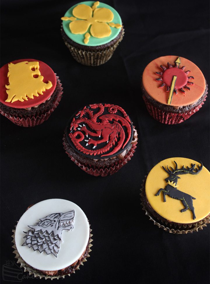 Cupcakes escudos GOT