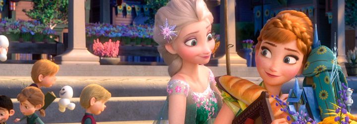 Elsa y Anna en un fotograma de 'Frozen Fever'