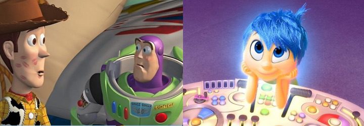 'Toy Story' y 'Del revés (Inside Out)'