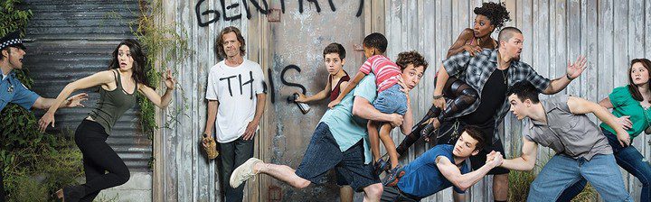 El reparto coral de 'Shameless', emitida por Showtime