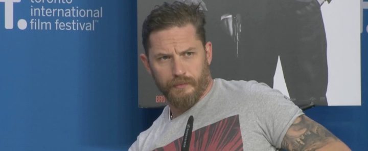 Tom Hardy durante la rueda de prensa