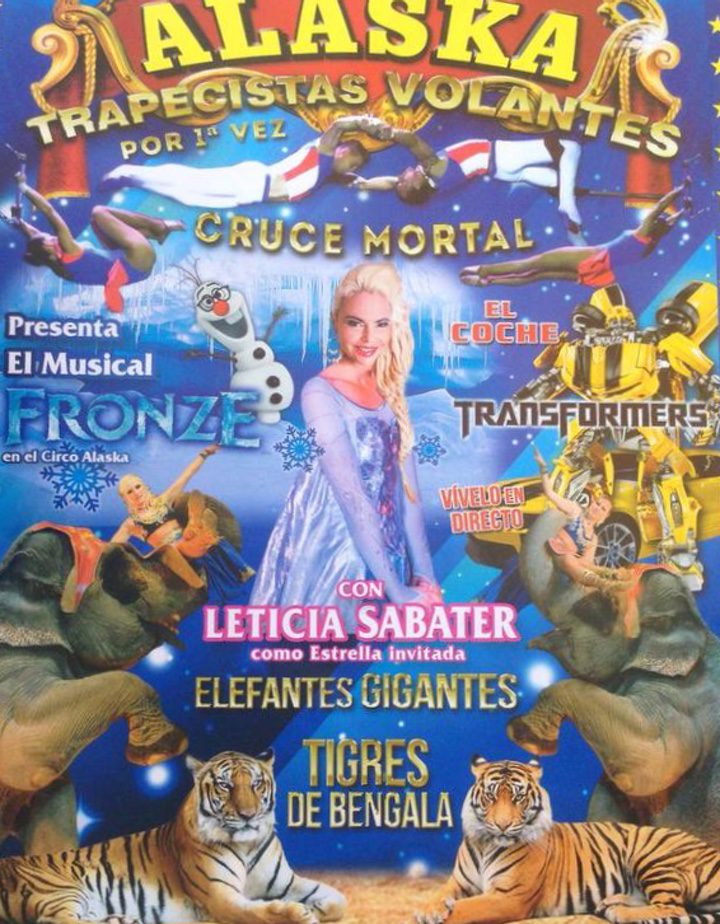  Leticia Sabater como Elsa en el Gran Circo Alaska