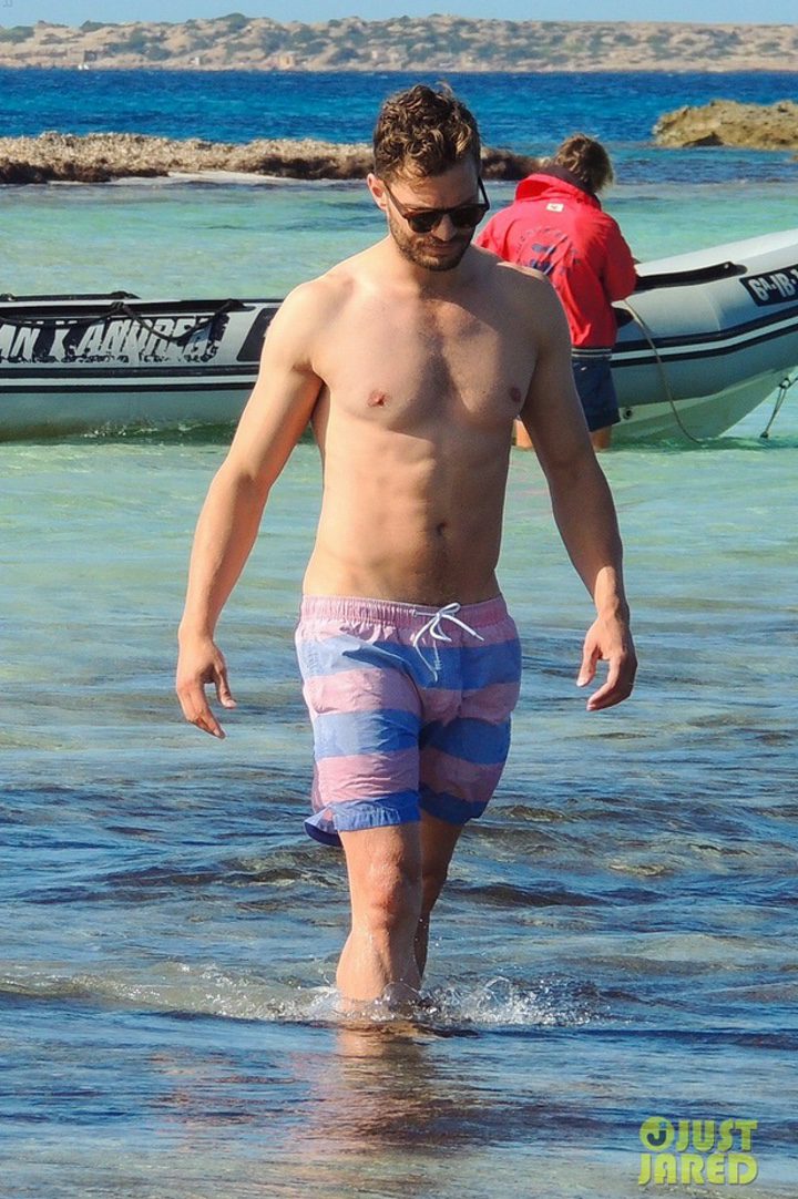 Jamie Dornan en las playas de Ibiza