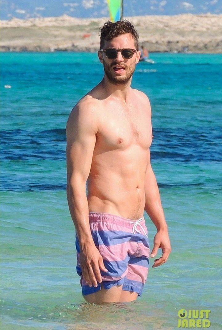 Jamie Dornan bajo el sol de Ibiza