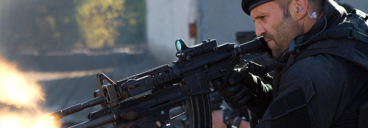 Jason Statham en 'Los mercenarios'