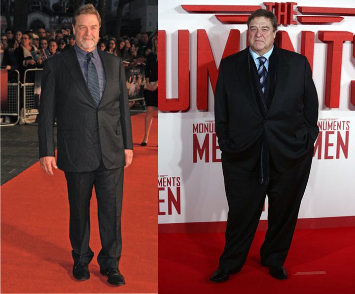 John Goodman antes y después de su cambio de peso