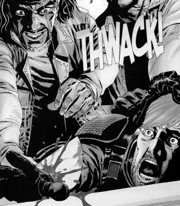 El Gobernador corta la mano de Rick en el cómic de 'The Walking Dead'