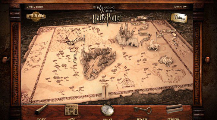 Visita virtual al parque temático de Harry Potter