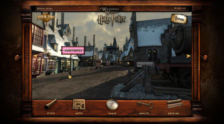 Visita virtual al parque temático de Harry Potter