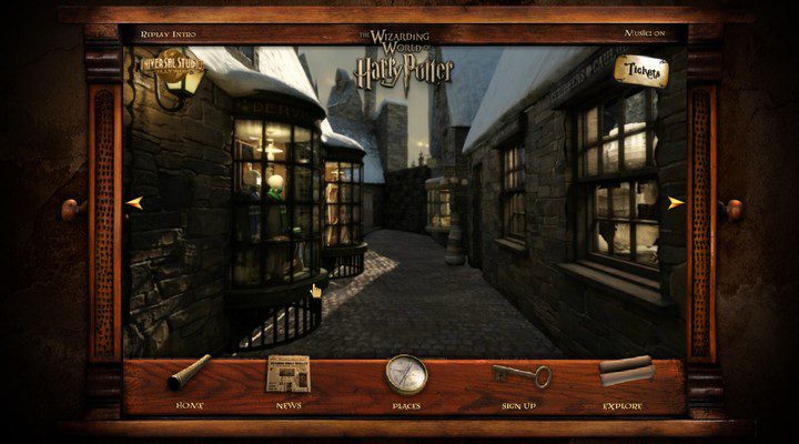 Visita virtual al parque temático de Harry Potter