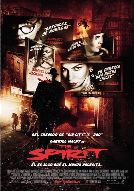 Cartel definitivo en español de 'The Spirit'