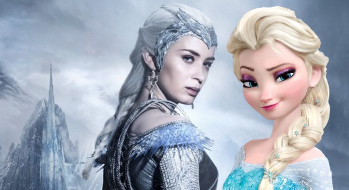 Emily Blunt y Elsa de Frozen