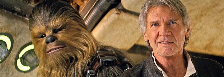 Imagen de Harrison Ford y Chewbacca