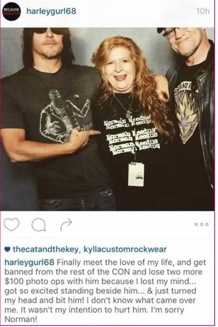  Norman Reedus y fan