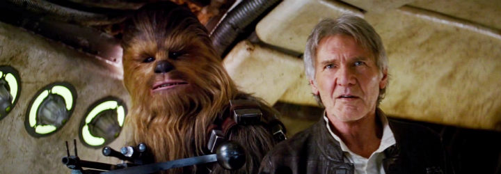  Chewaca y Han Solo en 'El despertar de la fuerza'