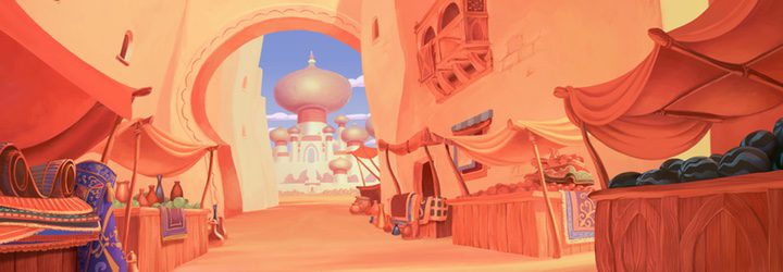  Agrabah es uno de los mundos creados por Disney para sus films