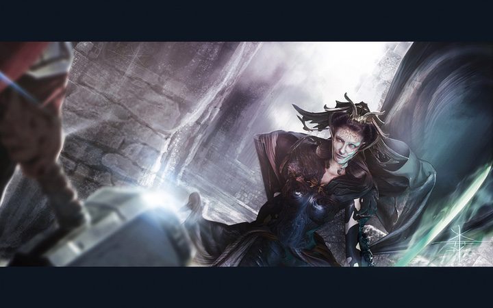  Cate Blanchett en 'Thor: Ragnarok' fan art