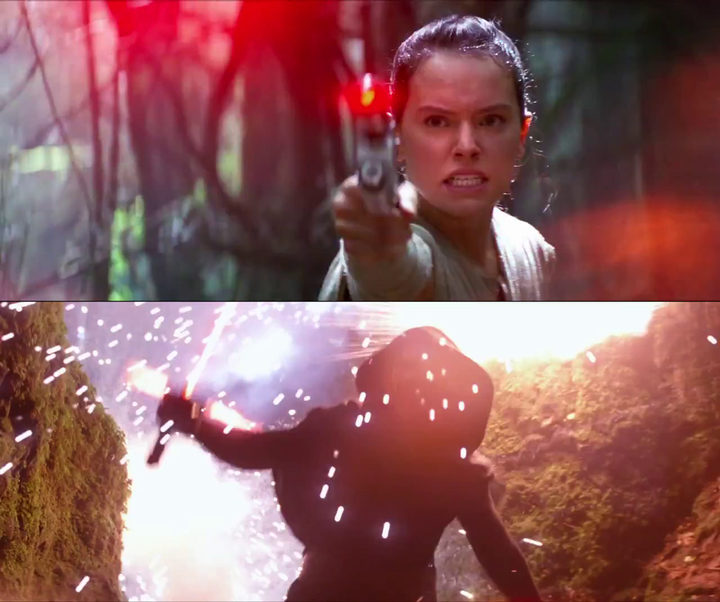 Rey y Kylo Ren