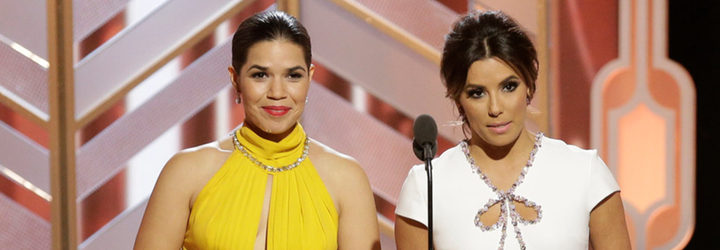  America Ferrera y Eva Longoria en los Globos de Oro 2016