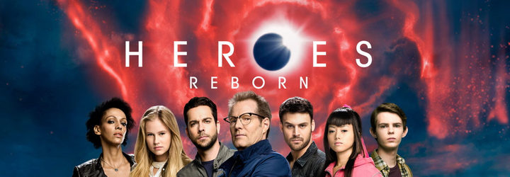 Imagen promocional de 'Héroes Reborn' en la que podemos ver a varios protagonistas