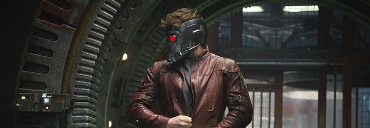 Chris Pratt en una secuencia de Guardianes de la Galaxia