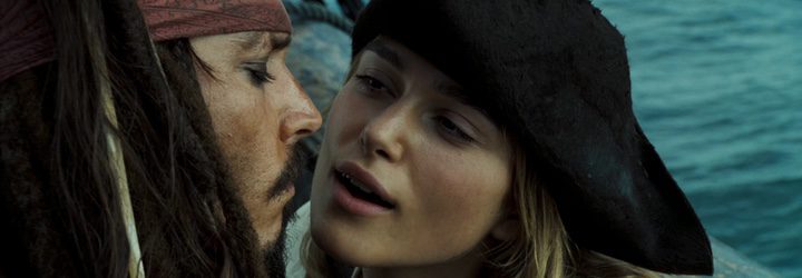  Depp y su compañera de reparto Keira Knightley