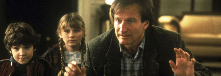 Robin Williams junto a Kirsten Dunst y Bradley Pierce