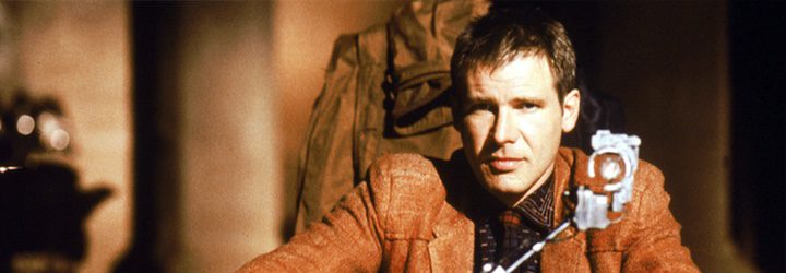 Harrison Ford en 'Blade Runner' interpretando a Rick Deckard