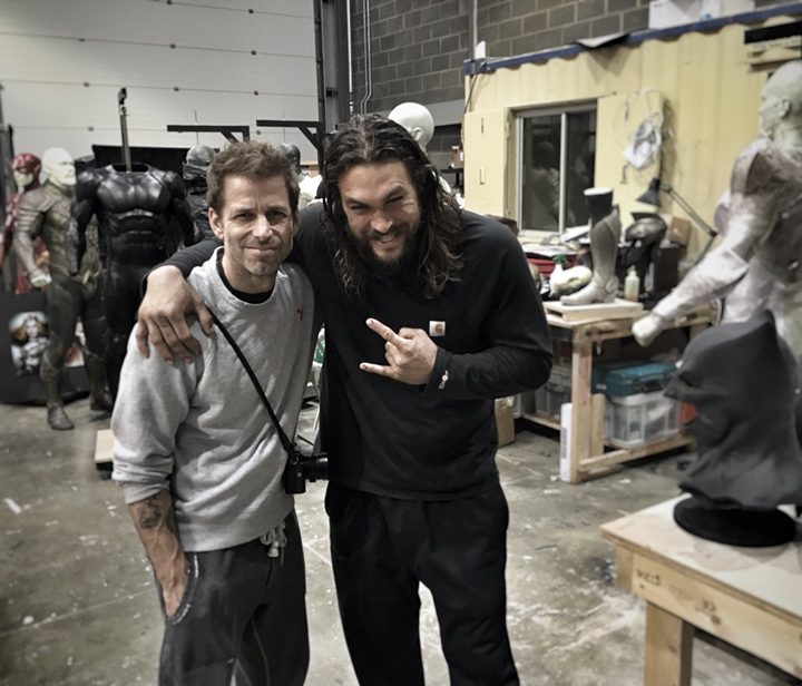  La Liga de la Justicia. Zack Snyder y Jason Momoa