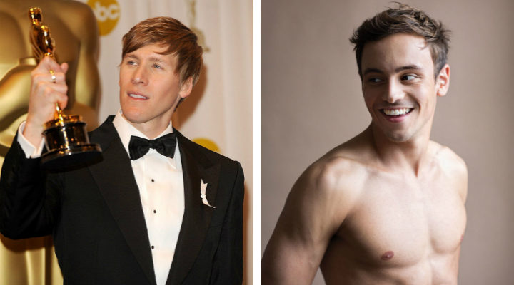 Dustin Lance Black y Tom Daley