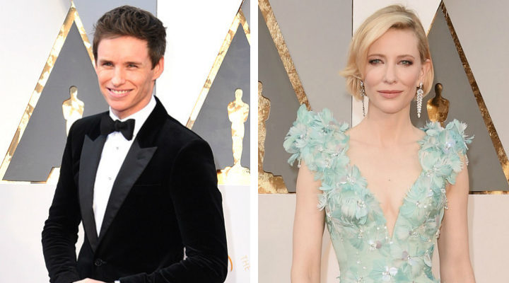 Eddie Redmayne y Cate Blanchett en los Oscar 2016